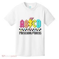 Abcd Preschool Rocks Pencil Lightning Teachers Rock Kids T-Shirt thumb 0