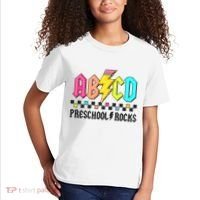 Abcd Preschool Rocks Pencil Lightning Teachers Rock Kids T-Shirt thumb 2