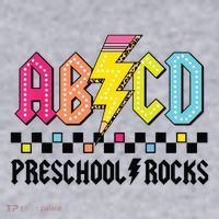 Abcd Preschool Rocks Pencil Lightning Teachers Rock Boy Women's Sweatshirt thumb 2