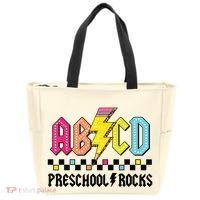 Abcd Preschool Rocks Pencil Lightning Teachers Rock Boy Tote Bag thumb 0