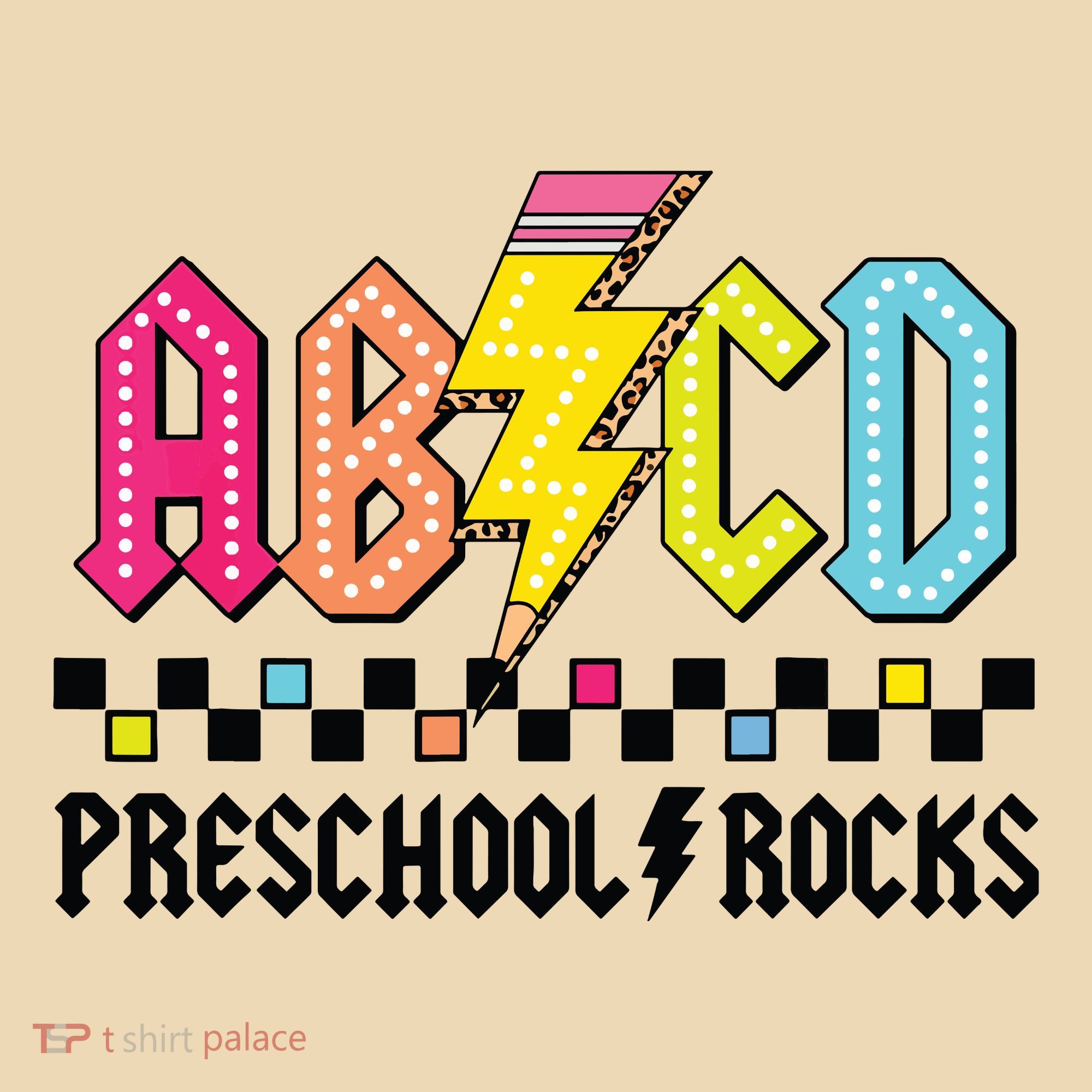 Abcd Preschool Rocks Pencil Lightning Teachers Rock Boy Tote Bag