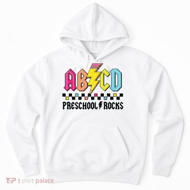 Abcd Preschool Rocks Pencil Lightning Teachers Rock Boy Hoodie