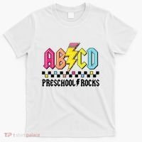Abcd Preschool Rocks Pencil Lightning Teachers Rock Boy T-Shirt thumb 0