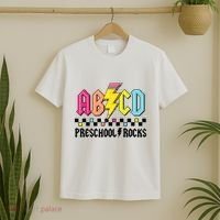 Abcd Preschool Rocks Pencil Lightning Teachers Rock Boy T-Shirt thumb 2