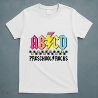 Abcd Preschool Rocks Pencil Lightning Teachers Rock Boy T-Shirt thumb 5