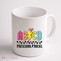 Abcd Preschool Rocks Pencil Lightning Teachers Rock Boy Coffee Mug thumb 1