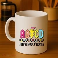 Abcd Preschool Rocks Pencil Lightning Teachers Rock Boy Coffee Mug thumb 4
