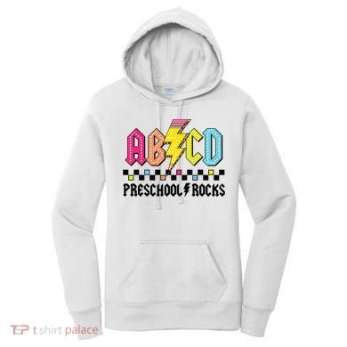 Abcd Preschool Rocks Pencil Lightning Teachers Rock Boy Women's Hoodie