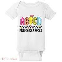 Abcd Preschool Rocks Pencil Lightning Teachers Rock Boy Baby Bodysuit thumb 0