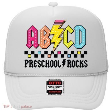 Abcd Preschool Rocks Pencil Lightning Teachers Rock Boy Hat