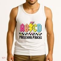 Abcd Preschool Rocks Pencil Lightning Teachers Rock Boy Tank Top thumb 3