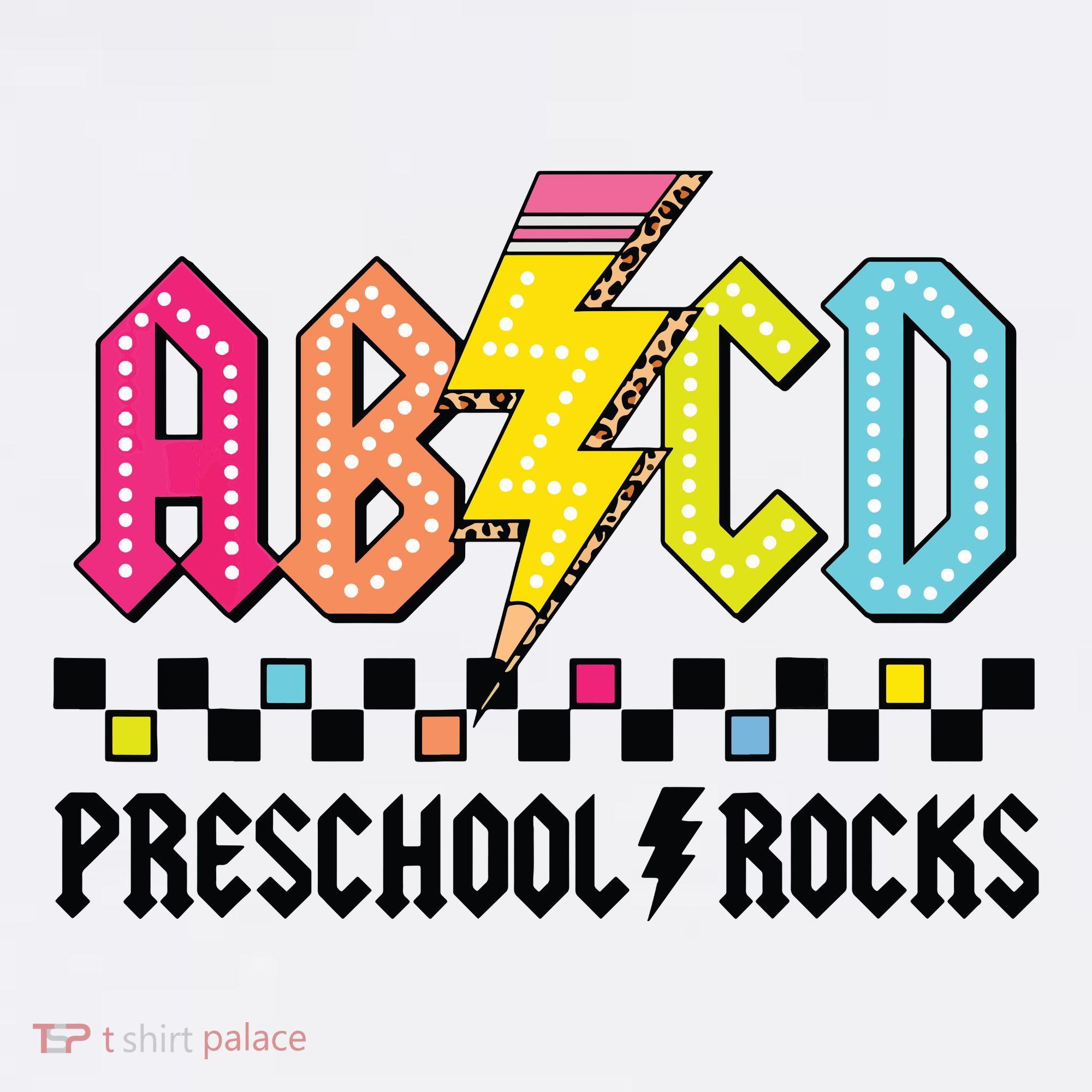 Abcd Preschool Rocks Pencil Lightning Teachers Rock Boy Visor