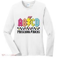 Abcd Preschool Rocks Pencil Lightning Teachers Rock Boy Women's Long Sleeve Shirt thumb 0