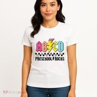 Abcd Preschool Rocks Pencil Lightning Teachers Rock Boy Women's T-Shirt thumb 4