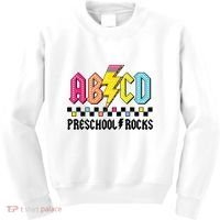 Abcd Preschool Rocks Pencil Lightning Teachers Rock Boy Kids Sweatshirt thumb 0