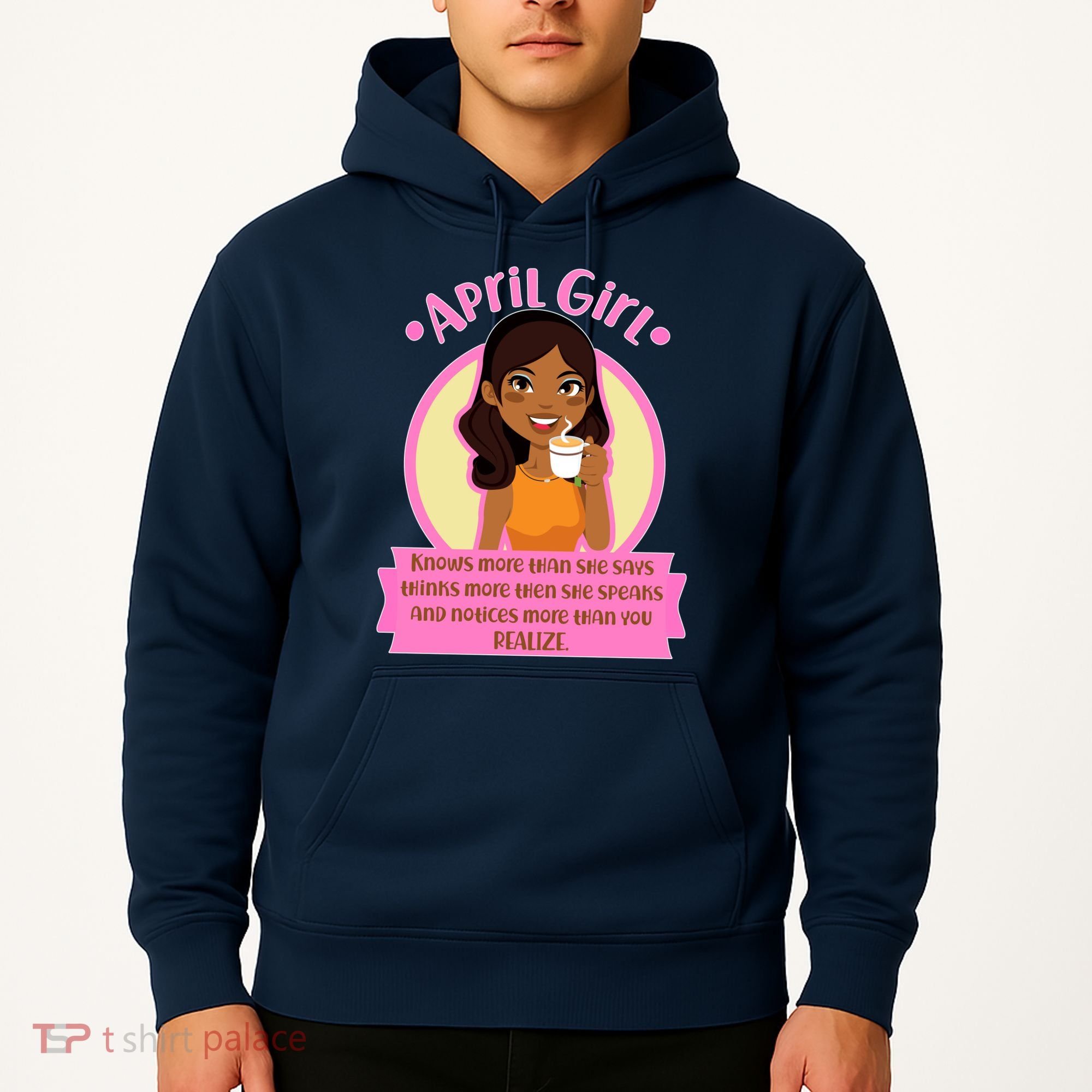 April Birthday Girl Knows More Than You Realize Hoodie