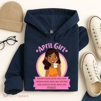 April Birthday Girl Knows More Than You Realize Hoodie thumb 4