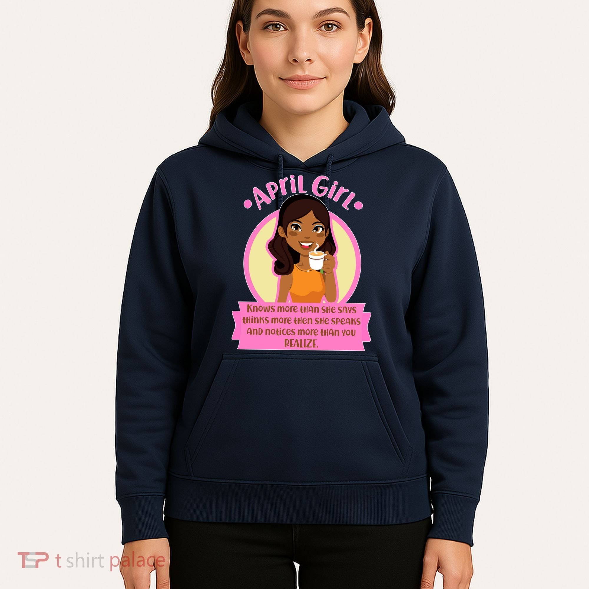April Birthday Girl Knows More Than You Realize Hoodie