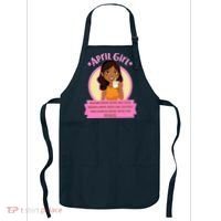April Birthday Girl Knows More Than You Realize Apron thumb 0