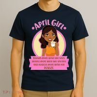 April Birthday Girl Knows More Than You Realize T-Shirt thumb 3