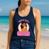 April Birthday Girl Knows More Than You Realize Women's Tank Top thumb 2
