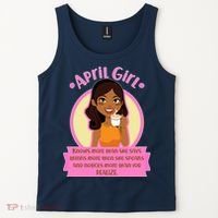 April Birthday Girl Knows More Than You Realize Tank Top thumb 2