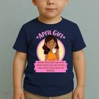 April Birthday Girl Knows More Than You Realize Toddler T-Shirt thumb 2