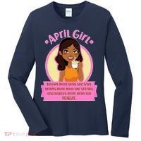 April Birthday Girl Knows More Than You Realize Women's Long Sleeve Shirt thumb 0
