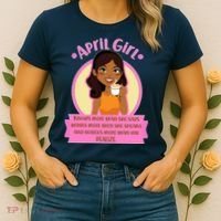 April Birthday Girl Knows More Than You Realize Women's T-Shirt thumb 2