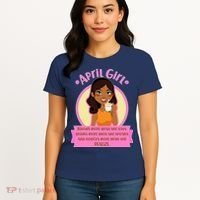 April Birthday Girl Knows More Than You Realize Women's T-Shirt thumb 4