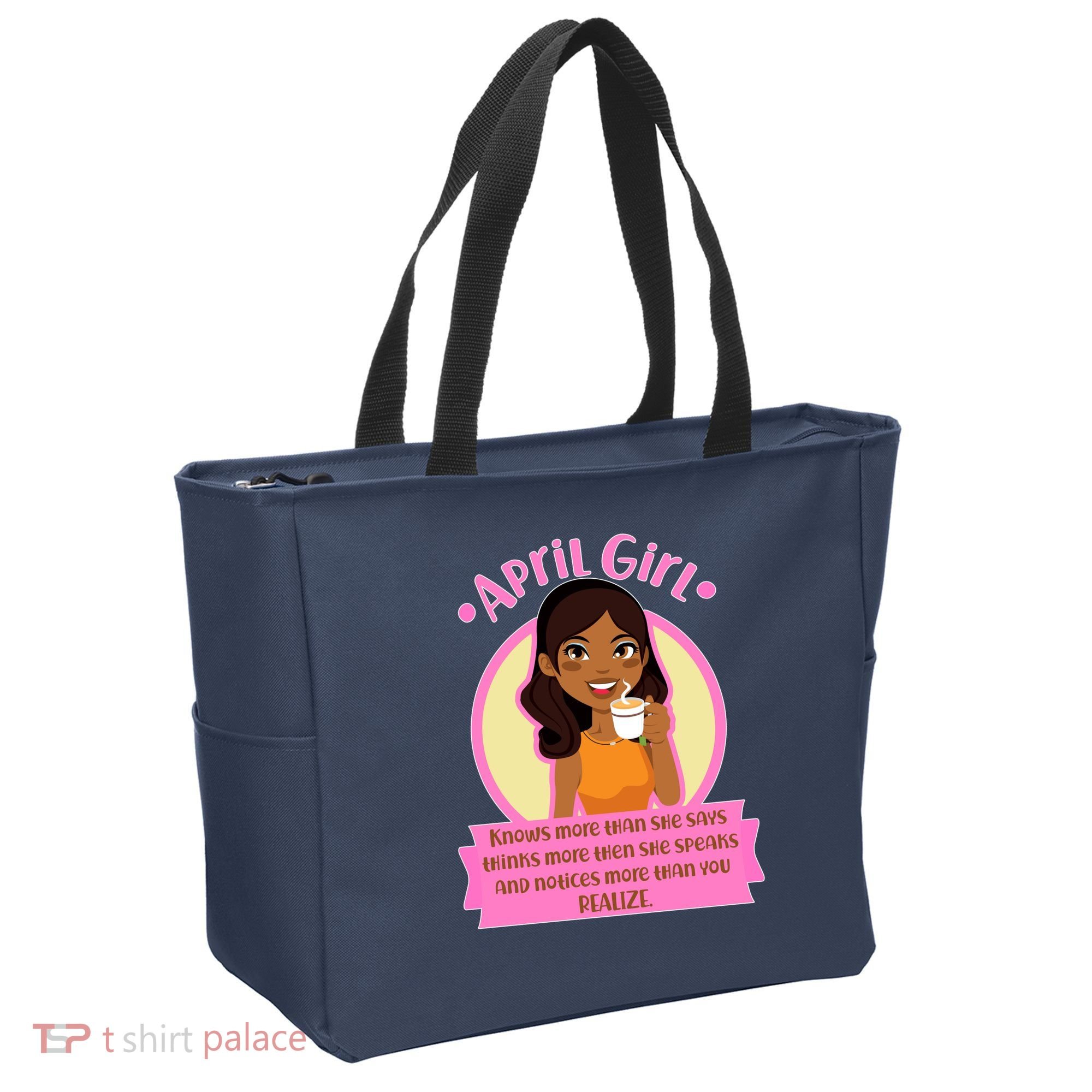 April Birthday Girl Knows More Than You Realize Tote Bag