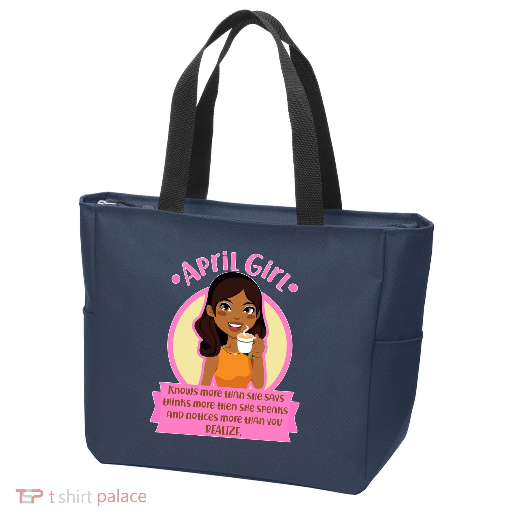 April Birthday Girl Knows More Than You Realize Tote Bag