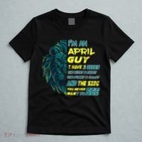 April Birthday Guy Has 3 Sides Sweet Funny Crazy  T-Shirt thumb 5