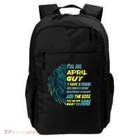April Birthday Guy Has 3 Sides Sweet Funny Crazy  Backpack thumb 0
