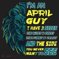 April Birthday Guy Has 3 Sides Sweet Funny Crazy  Hat thumb 2