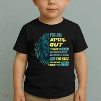 April Birthday Guy Has 3 Sides Sweet Funny Crazy  Toddler T-Shirt thumb 2