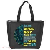 April Birthday Guy Has 3 Sides Sweet Funny Crazy  Tote Bag thumb 0