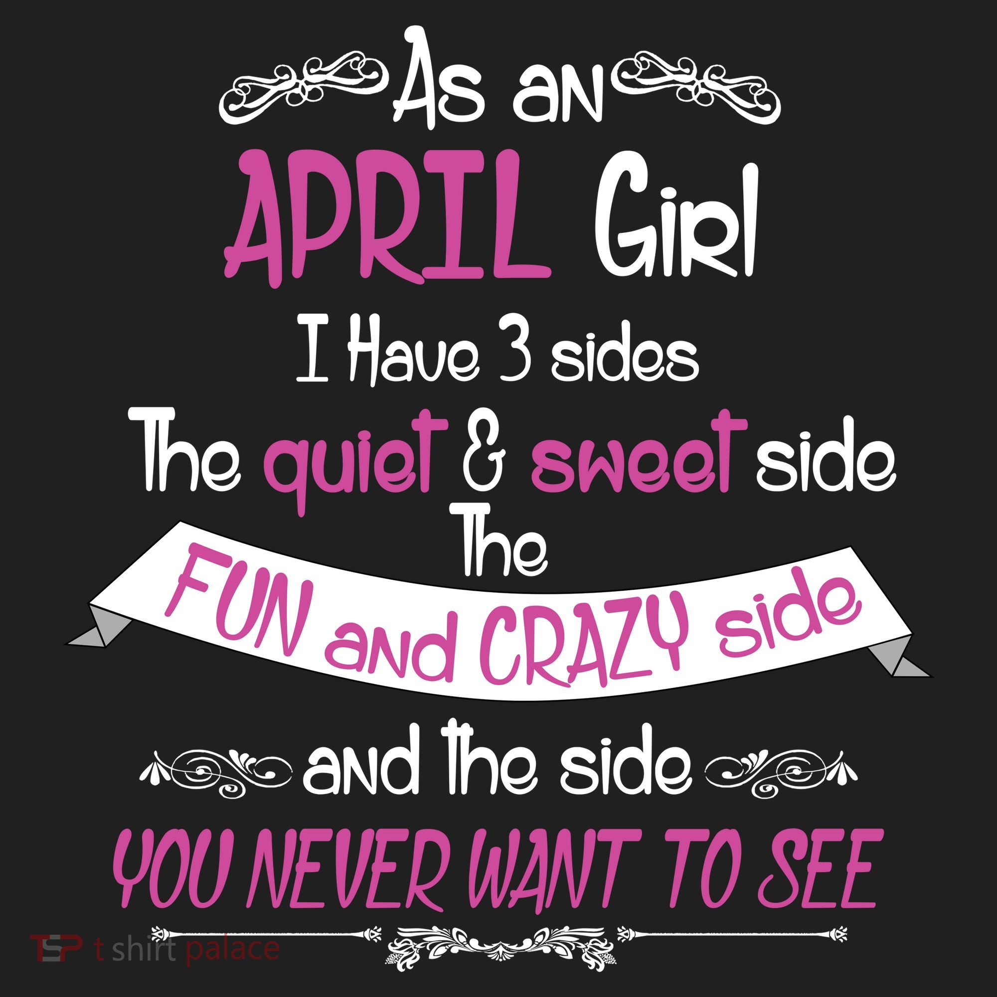 April Girl Sweet But Crazy Funny Birthday Women's Sweatshirt