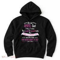 April Girl Sweet But Crazy Funny Birthday Hoodie thumb 0