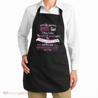 April Girl Sweet But Crazy Funny Birthday Apron thumb 2