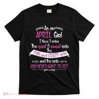 April Girl Sweet But Crazy Funny Birthday T-Shirt thumb 0