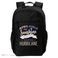 April Girls Are Sunshine Mixed With Hurricane Backpack thumb 0
