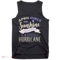 April Girls Are Sunshine Mixed With Hurricane Tank Top thumb 0