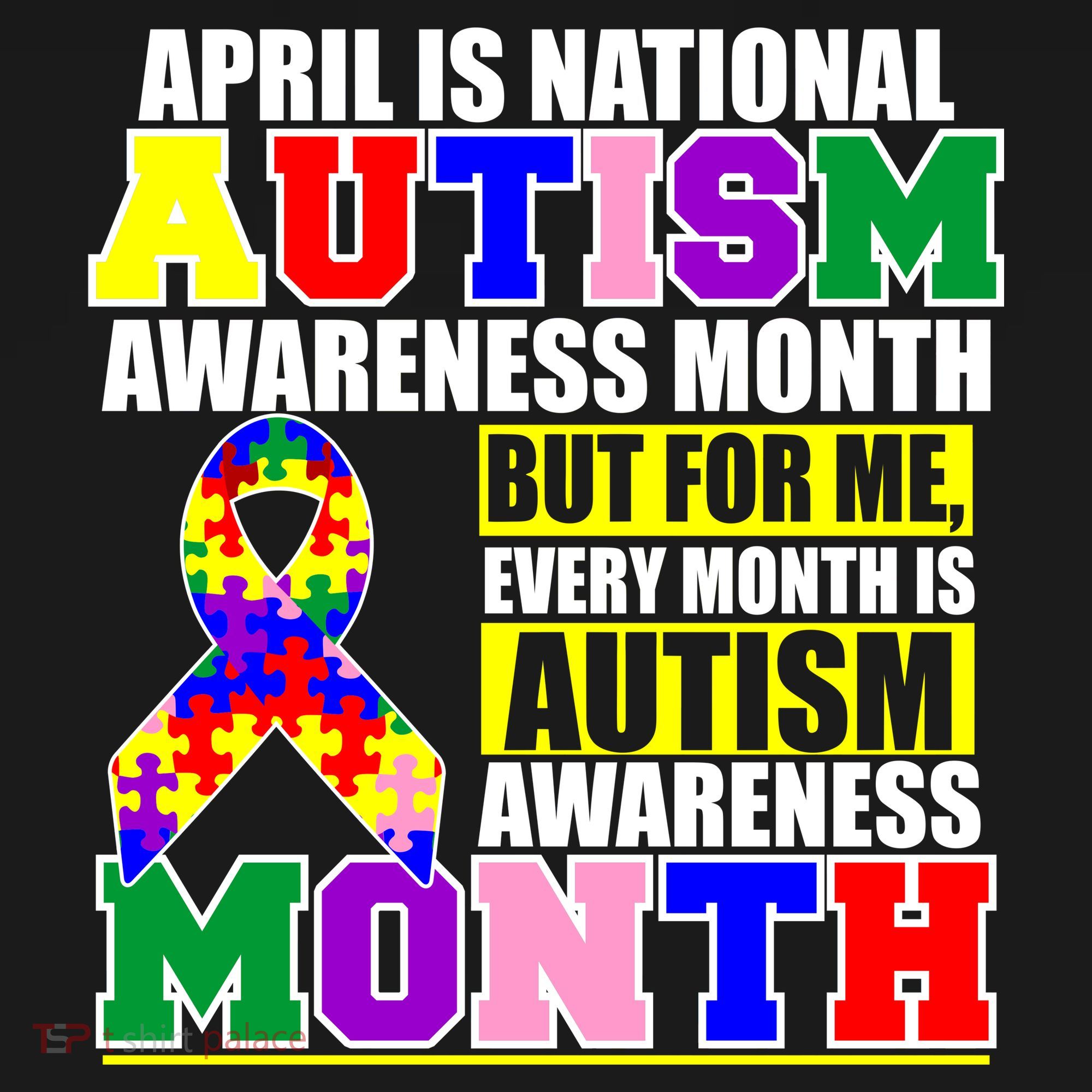 April is Autism Awareness Month For Me Every Month is AUTISM Awareness Women's Hoodie