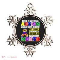 April is Autism Awareness Month For Me Every Month is AUTISM Awareness Ornament thumb 0