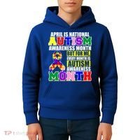 April is Autism Awareness Month For Me Every Month is AUTISM Awareness Kids Hoodie thumb 4