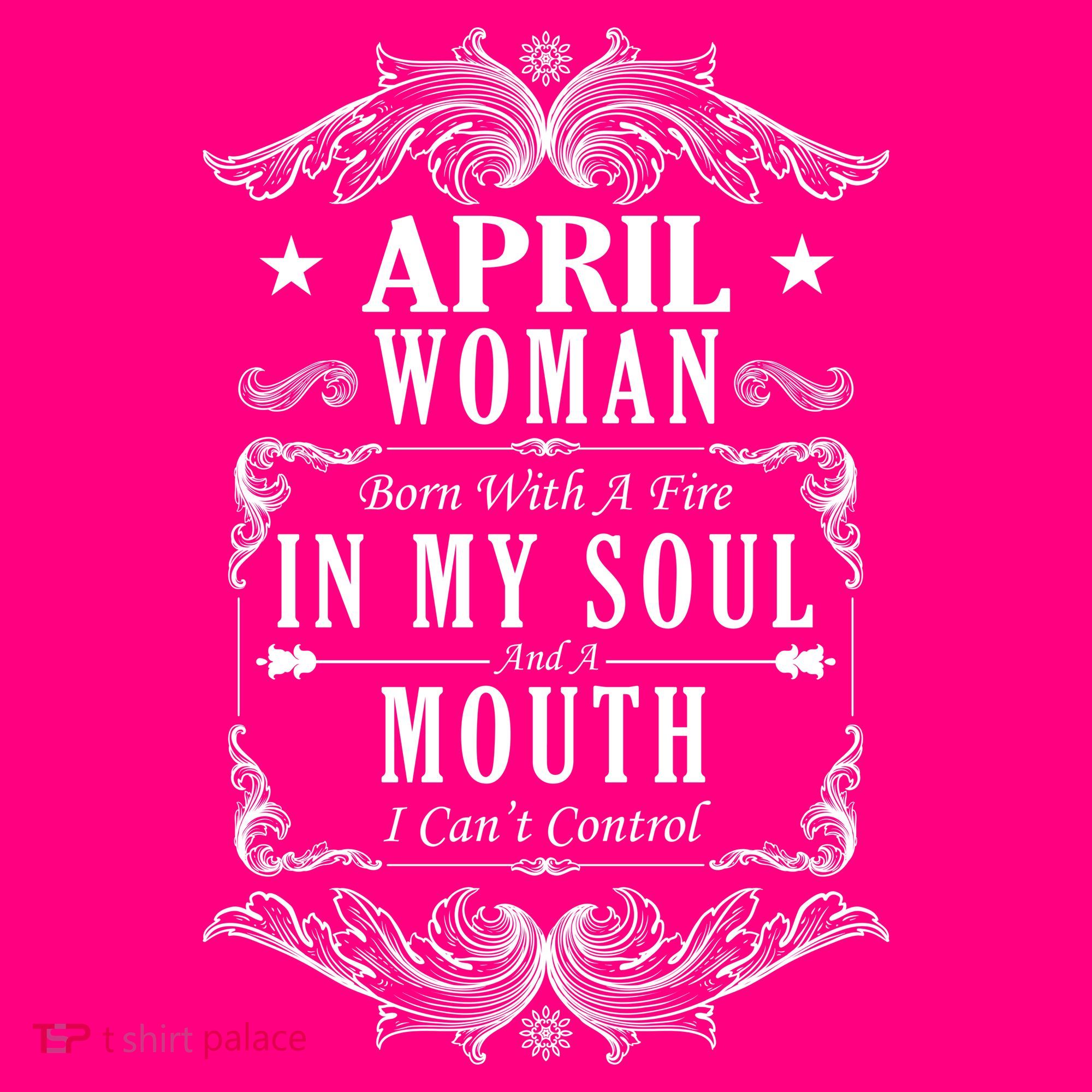 April Woman Funny Birthday Coaster