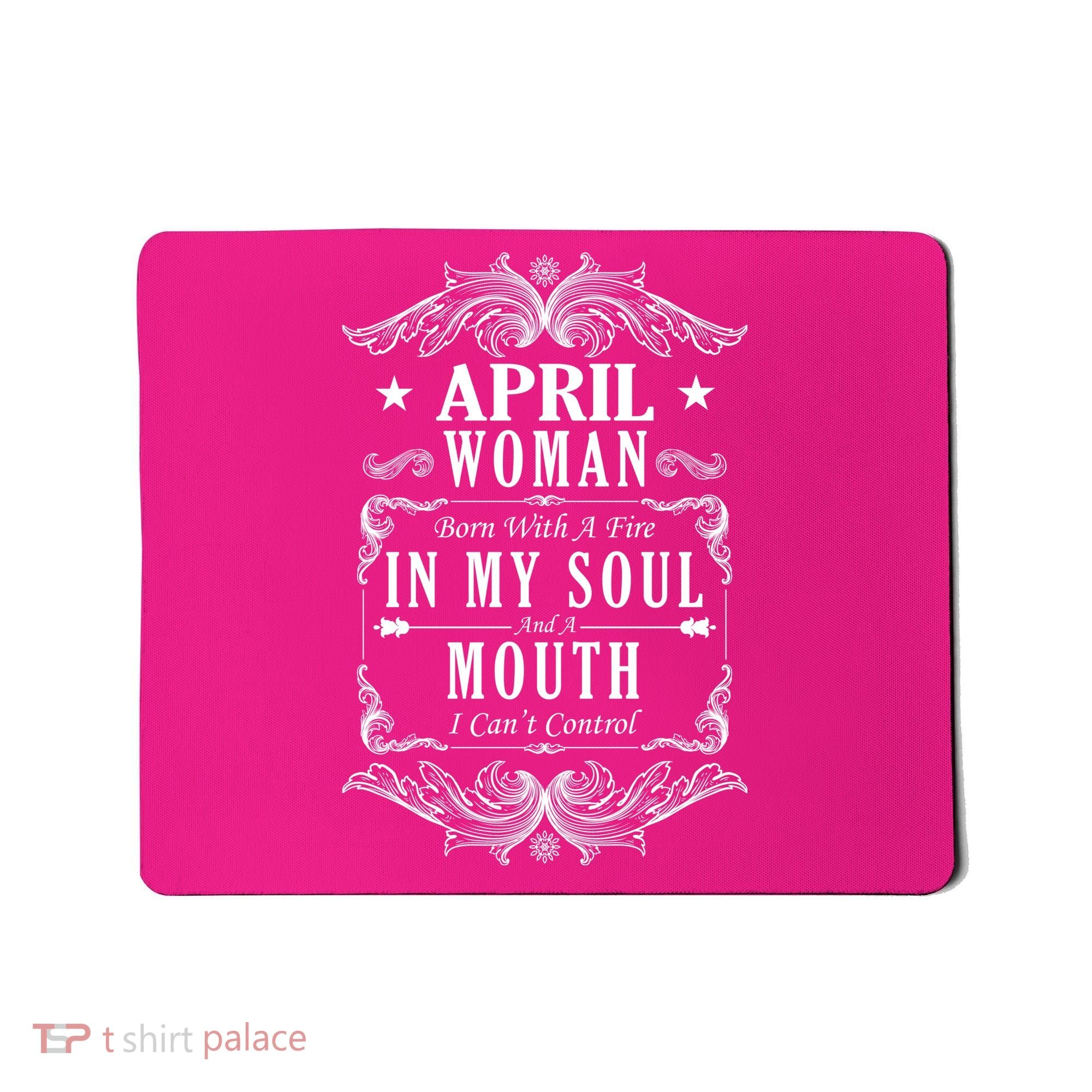 April Woman Funny Birthday Mousepad