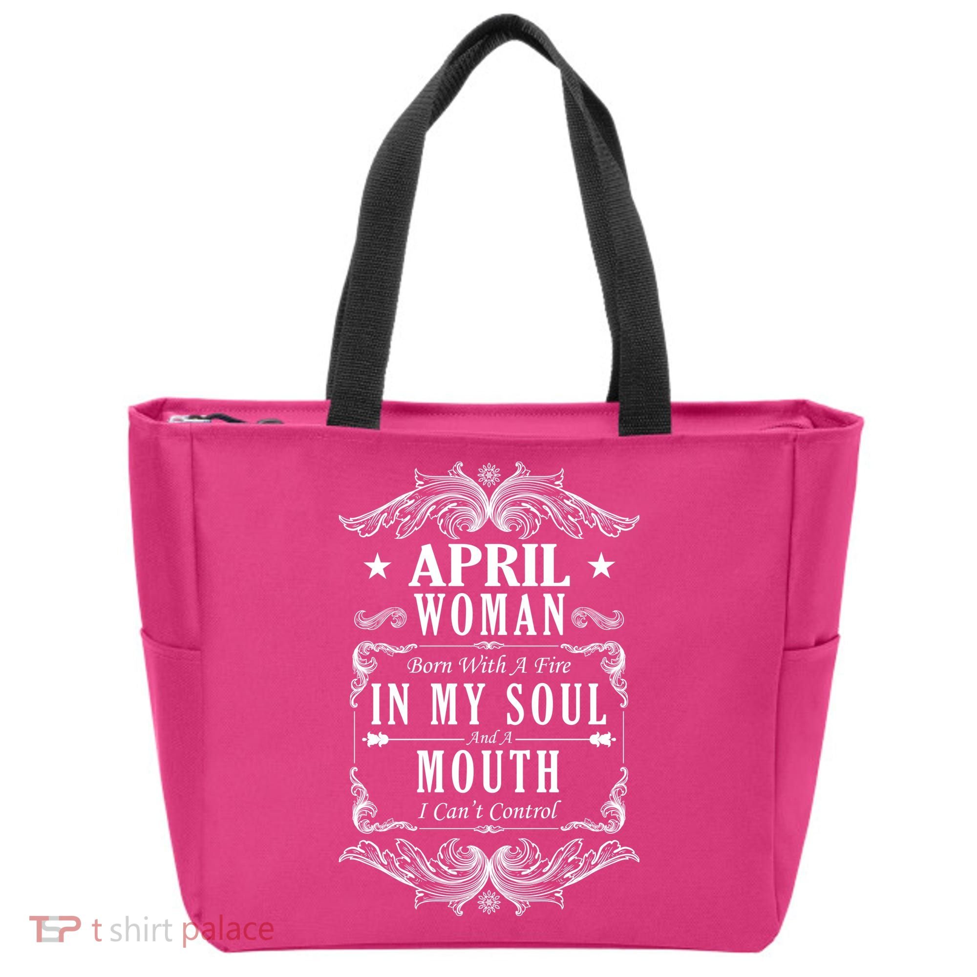 April Woman Funny Birthday Tote Bag