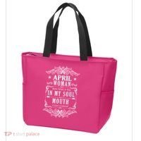 April Woman Funny Birthday Tote Bag thumb 3